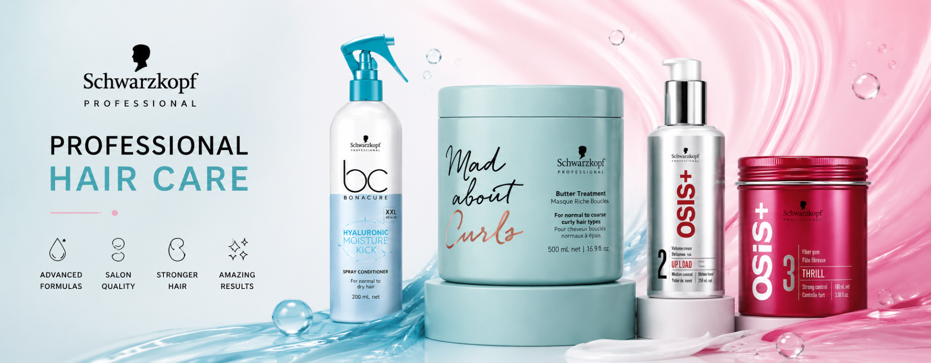 Schwarzkopf Professional — באנר Professional Hair Care