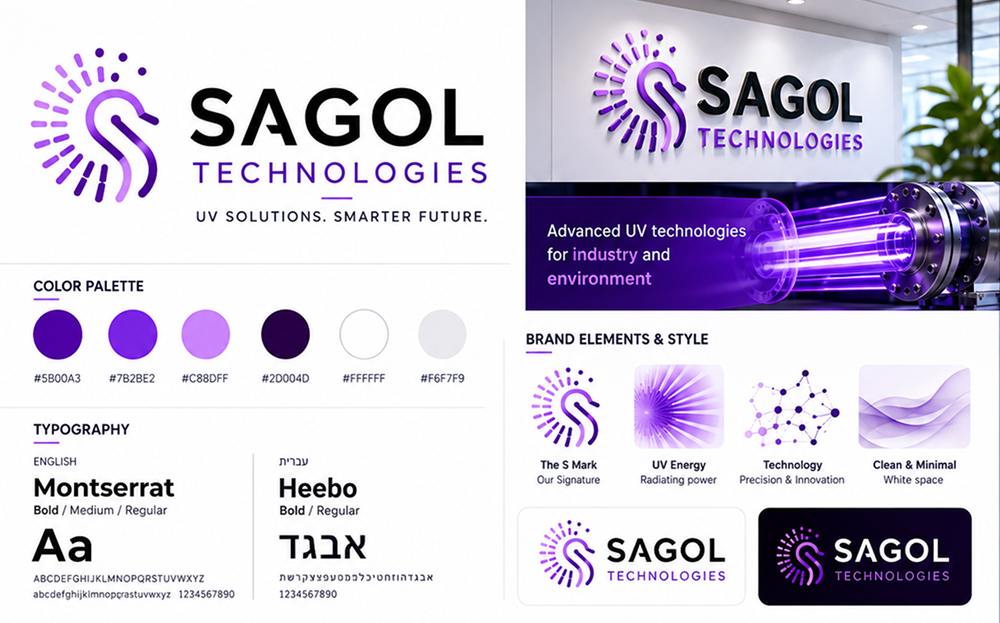 SAGOL Technologies – מיתוג ושפה חזותית